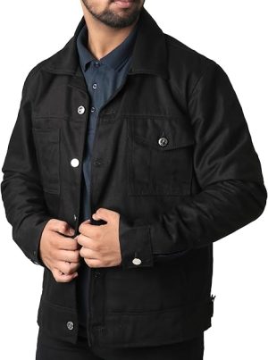 Lightweight Trucker Jean Jacket For Men - Men's Denim Jacket