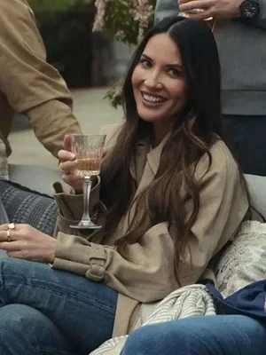 Your Friends and Neighbors Olivia Munn Beige Coat