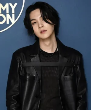 The Tonight Show 2026 Suga Leather Coat