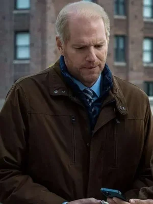Noah Emmerich Suspicion Brown Cotton Jacket