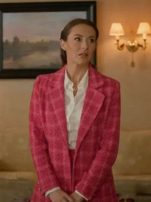 Alexa PenaVega A Paris Proposal 2023 Pink Coat