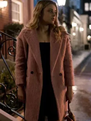 Josephine Langford After Ever Happy Pink Wool Coat