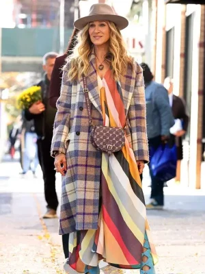 Carrie Bradshaw And Just Like That S02 Coat