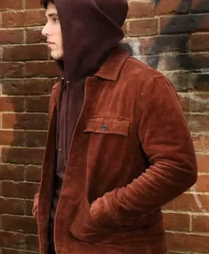 Beyond the Gates S02 Mike Manning Brown Suede Jacket