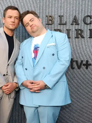 Paul Walter Hauser Black Bird Blue Blazer