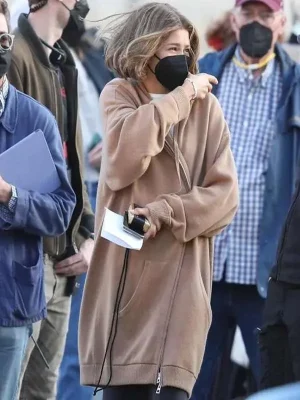 Zendaya Challengers Brown Hoodie