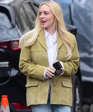 Count My Lies Violet Lockhart Suede Leather Blazer