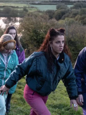 Michelle Mallon Derry Girls Fur Bomber Jacket