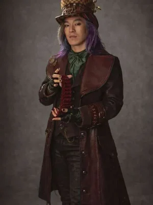 Leonardo Nam Descendants Wicked Wonderland Leather Coat