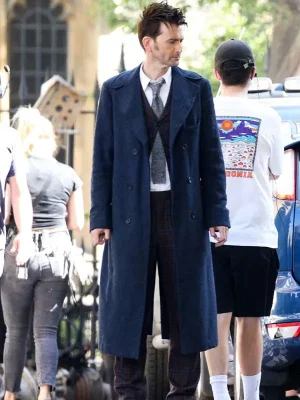 David Tennant Doctor Who Blue Coat