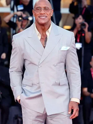 The Smashing Machine 2025 Premiere Dwayne Johnson Suit