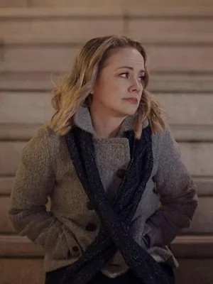 Kelly Stables Holiday Twist Grey Coat