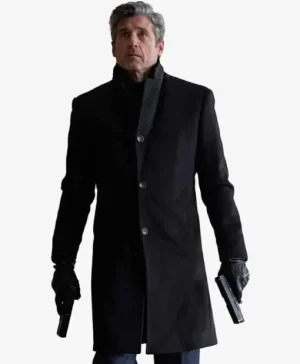 Memory of a Killer Angelo Doyle Black Wool Coat