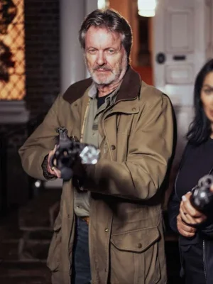 Knightfall 2026 Ian Ogilvy Brown Cotton Jacket