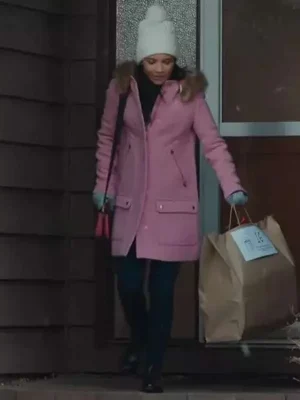 Jackie Howard My Life with the Walter Boys Pink Parka Coat