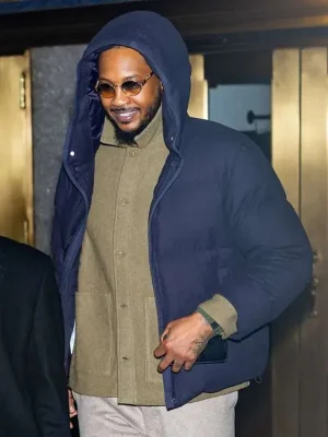 NYC Carmelo Anthony Puffer Hooded Jacket