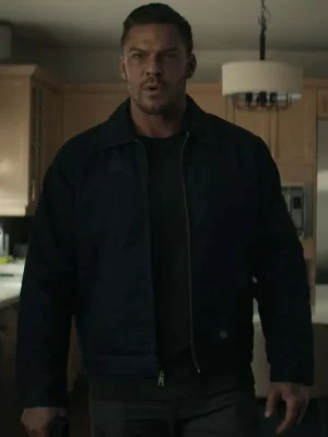 Reacher S02 Jack Reacher Black Jacket