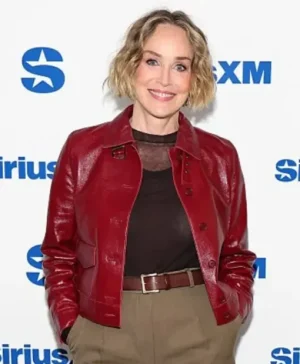 SiriusXM Studios Sharon Stone Leather Jacket