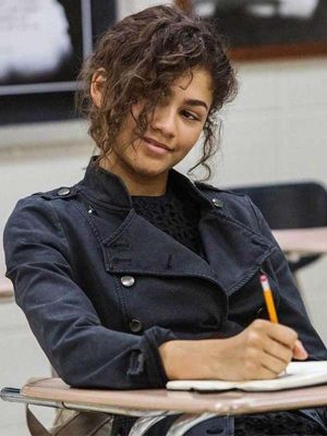 Spiderman far From Home Zendaya Black Cotton Jacket