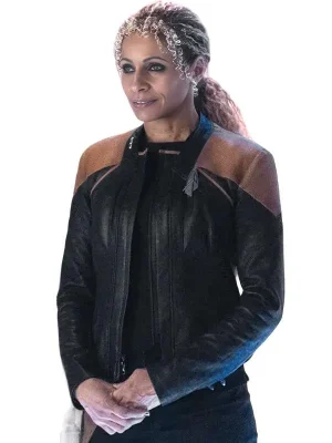 Star Trek Picard Raffi Musiker Leather Jacket