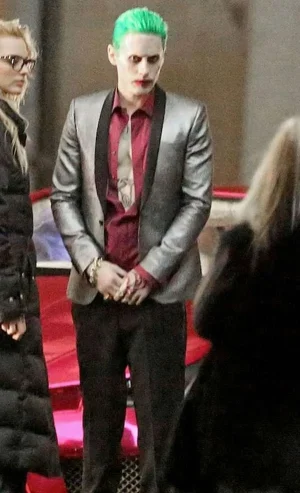 Suicide Squad Joker Jared Leto Silver Coat