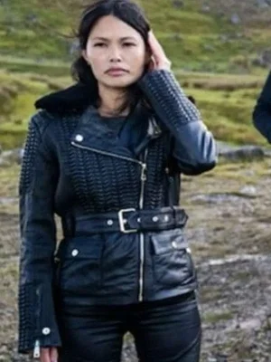 Zhang Rhui The Lazarus Project Black Leather Jacket