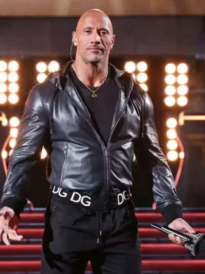 Dwayne Johnson The Titan Games Leather Jacket