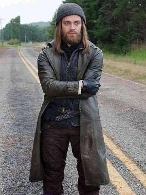 Tom Payne Walking Dead Trench Coat