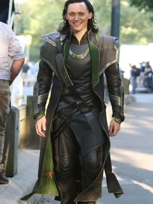 Tom Hiddleston Loki Black Leather Coa