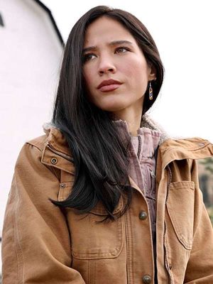 Kelsey Asbille Brown Cotton Jacket